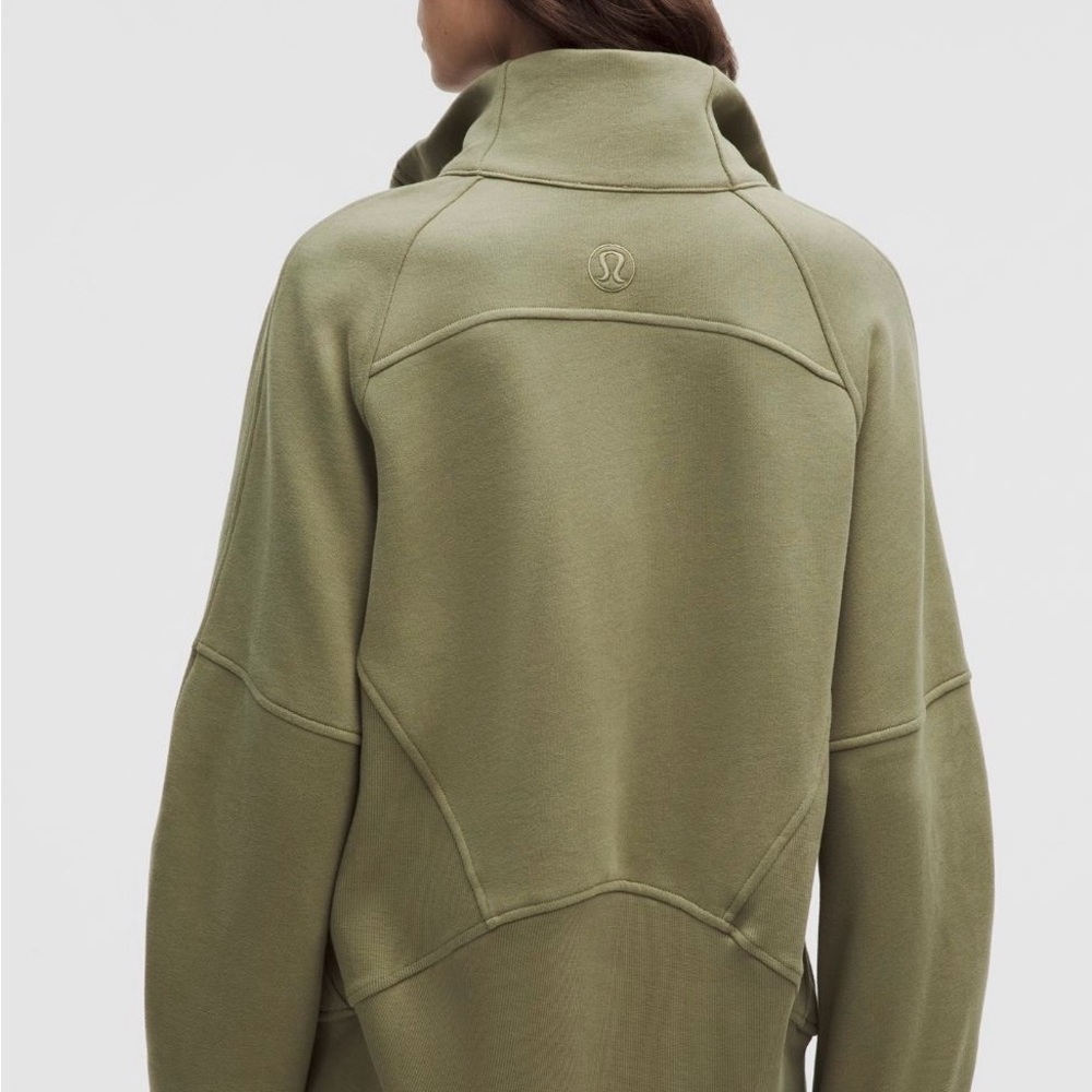 Lululemon Athletica Sage Green Half-Zip Hoodie - Picture 2 of 4
